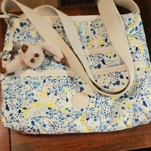 Kipling Blue and Yellow Patterned Bag